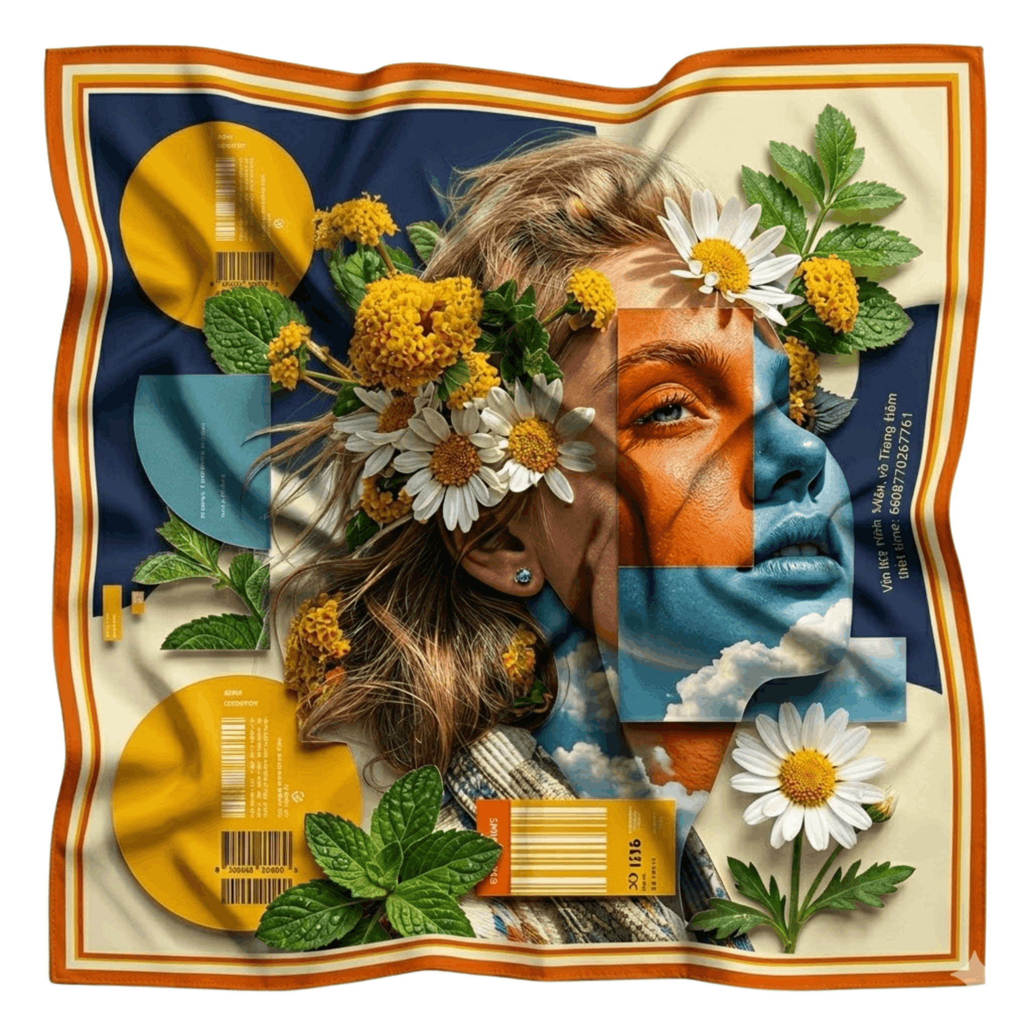 Khăn vân gỗ bandana K38